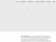 Tablet Screenshot of fameawards.net